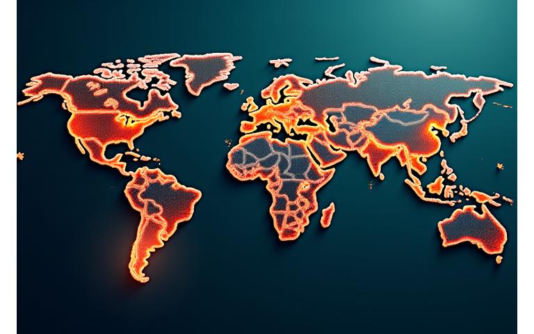 전 세계를 연결하는 물류 네트워크를 상징하는 지도와 향신료 운송 수단